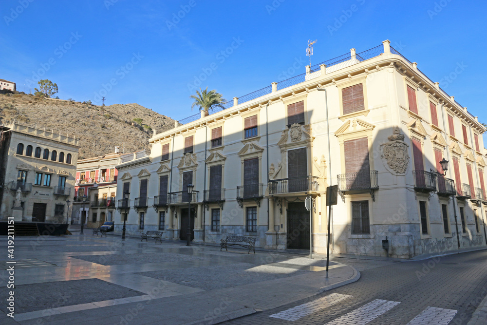 Town square in Orihuela, Spain