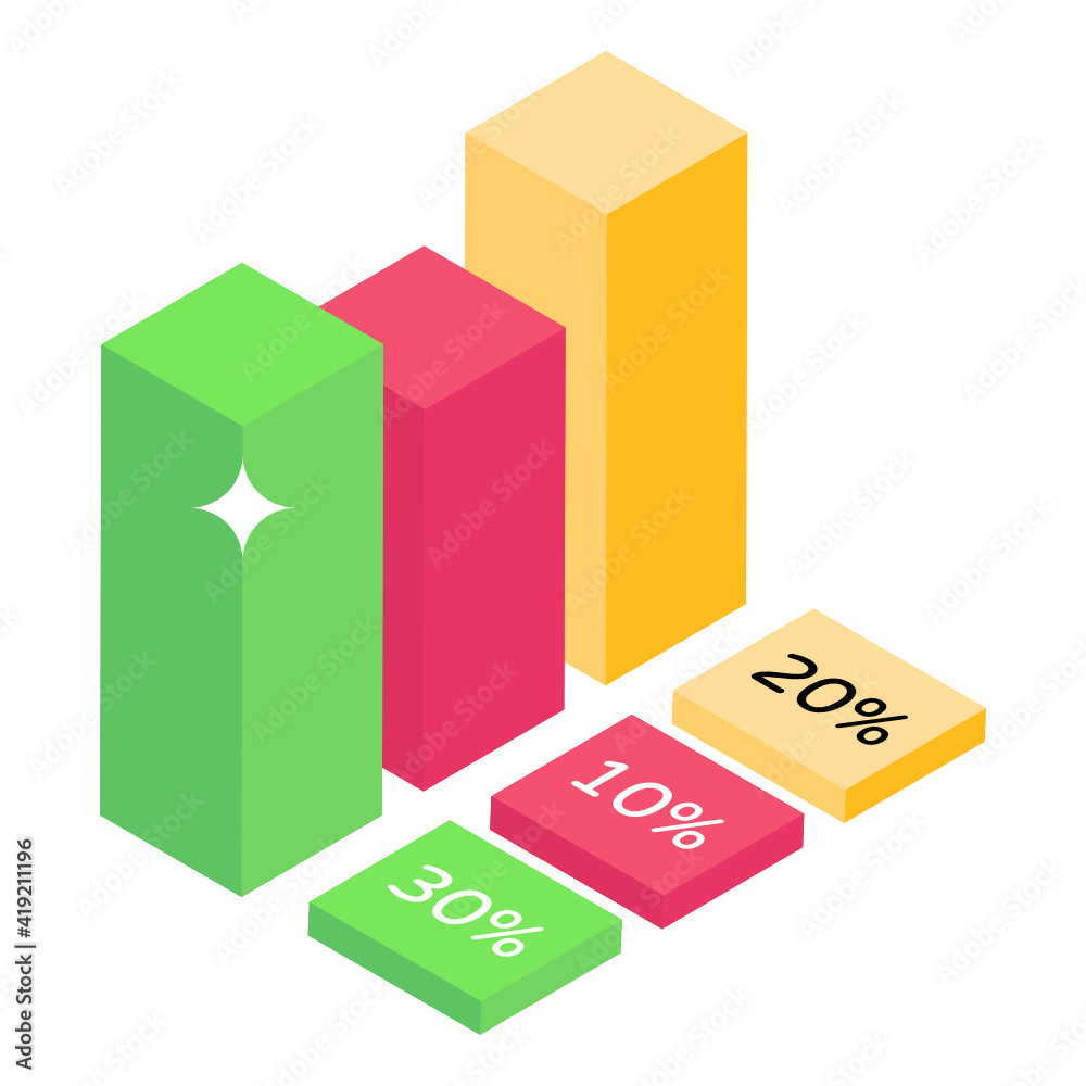 Fototapeta premium Home analytics isometric editable icon