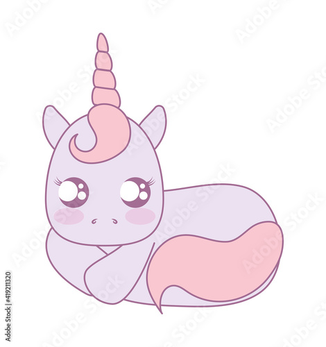 baby unicorn sitting