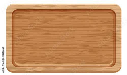 A wooden cutting board isolated