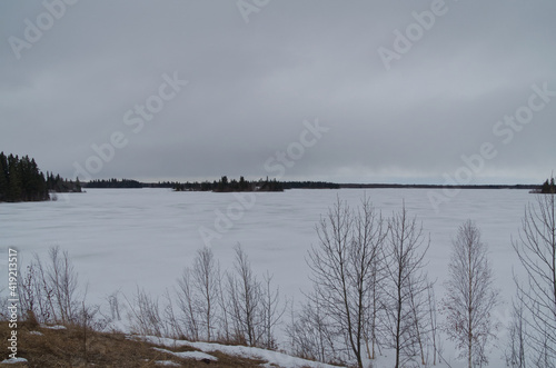 Stormy Clouds over Astotin Lake