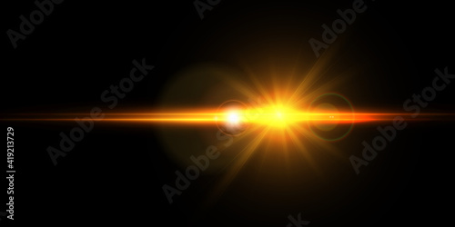  Glow light effect. Vector 10 eps