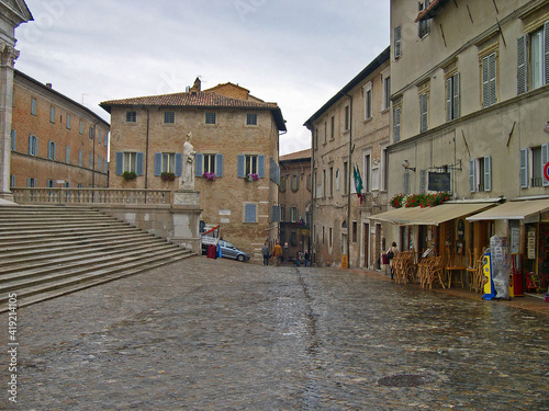 Italia, Marche, Urbino,Rinascimento square. The place is attractive and interesting.