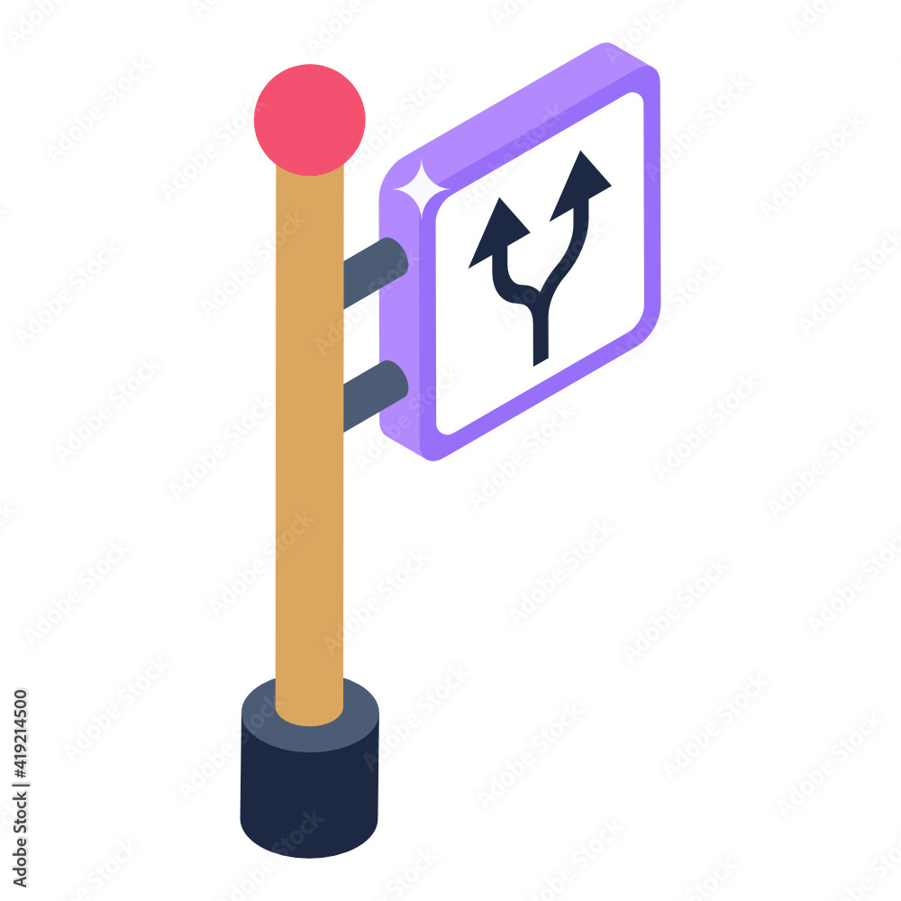 signboard in isometric icon, editable vector signboard in isometric icon, editable vector