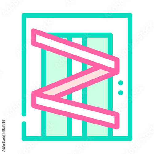 lift repair color icon vector illustration line