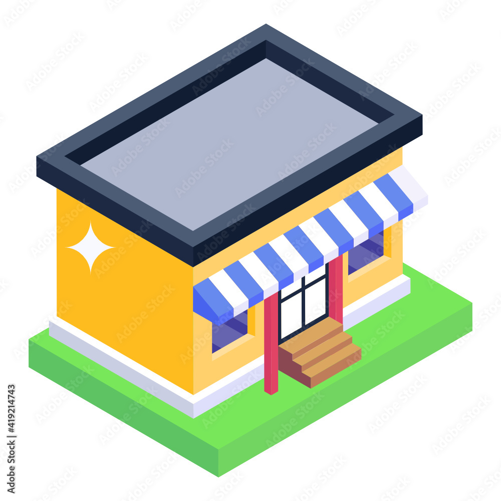 building in isometric editable icon building in isometric editable icon