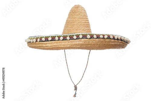Sombrero Hat isolated on a white background.