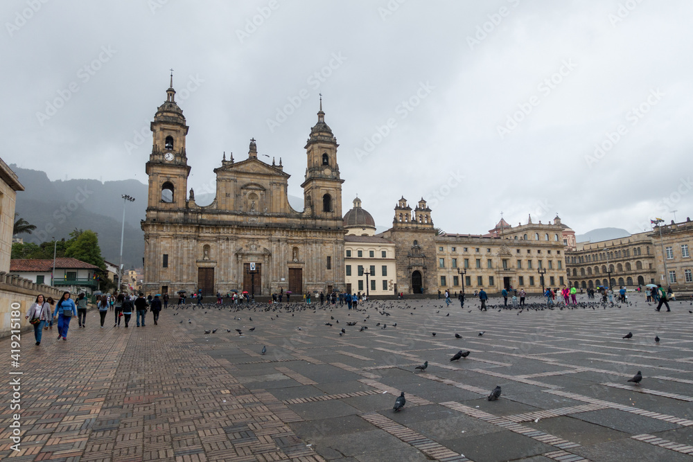Plaza Bolivar of Bogota, Colombia, South America