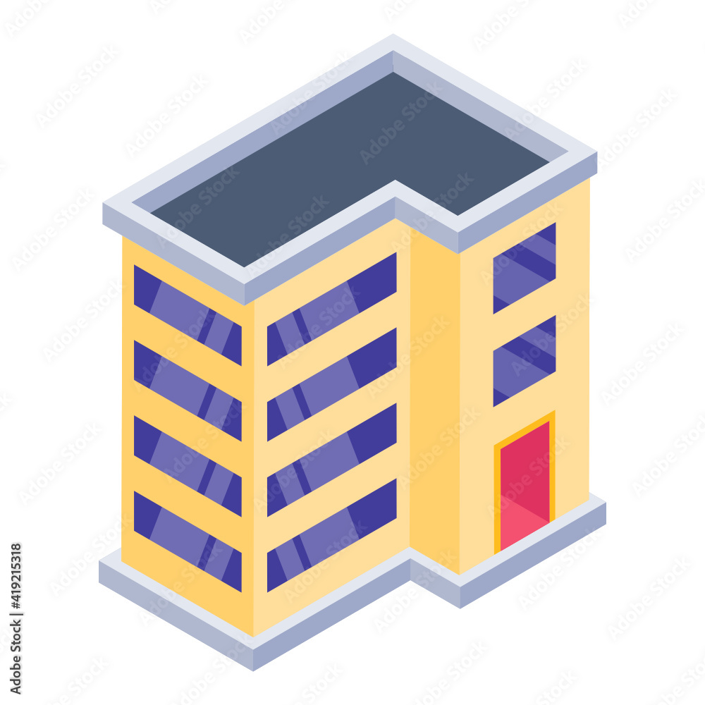 Plaza in isometric editable icon
Plaza in isometric editable icon