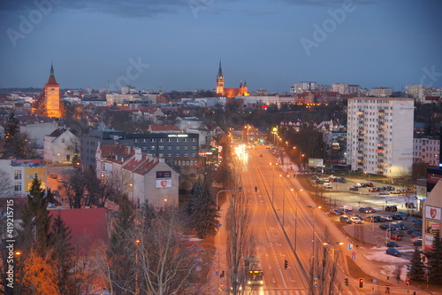 Olsztyn. Panorama miasta. Polska - Mazury - Warmia.