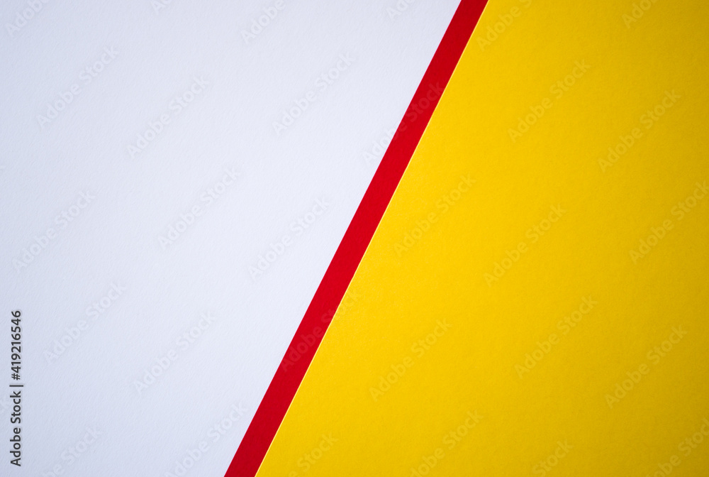 Diagonally divided white and yellow background with red line Diagonally divided white and yellow background with red line