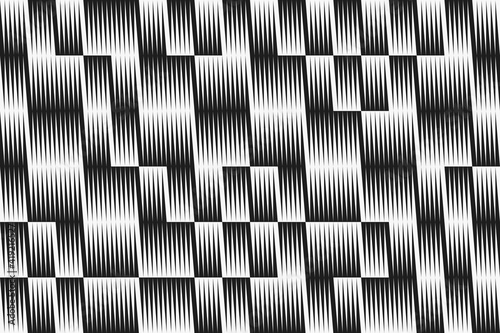 Abstract geometric vector pattern with transition effect