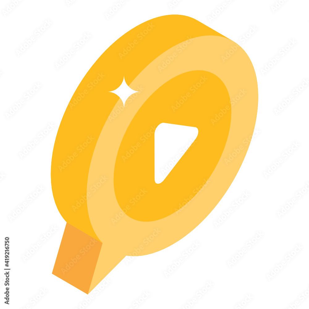 Isometric icon of video, premium download
Isometric icon of video, premium download