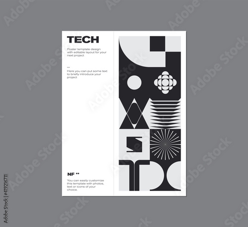 Postmodern Design Vector Cover Mockup