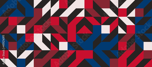 Colorful Geometric Vector Pattern Design