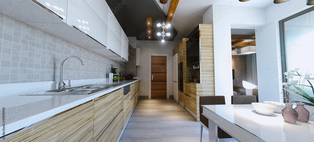 modern 3d kitchen