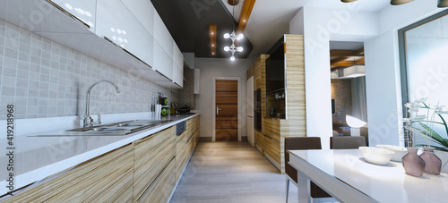 modern 3d kitchen
