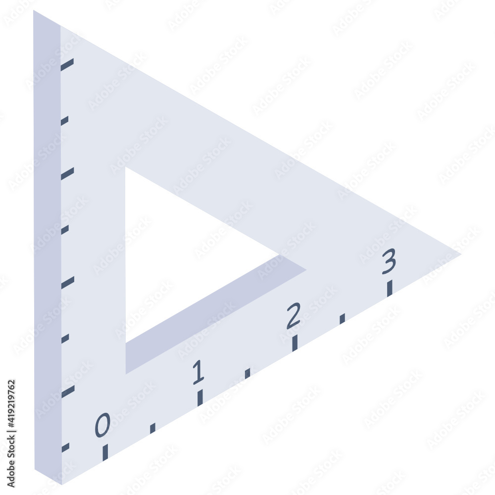 Measurement scale isometric icon, measuring tool
Measurement scale isometric icon, measuring tool