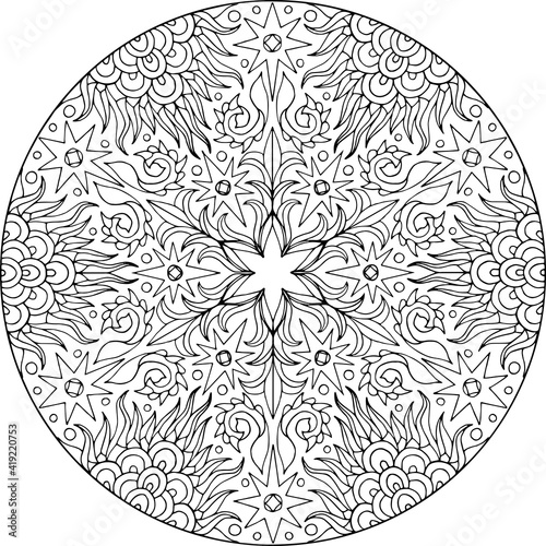 Mandala Ice Flower
