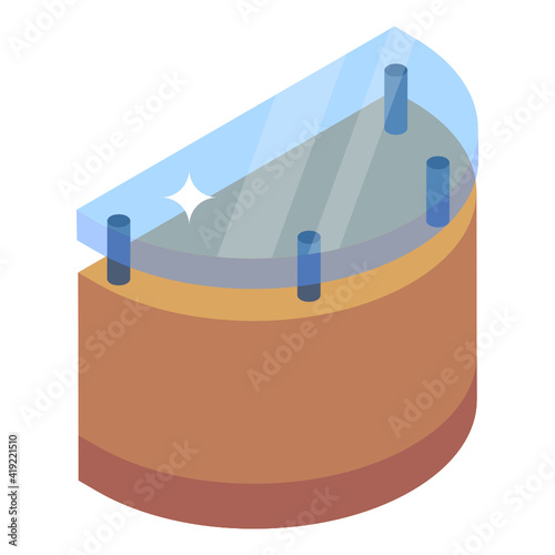 An icon design of table, editable vector 