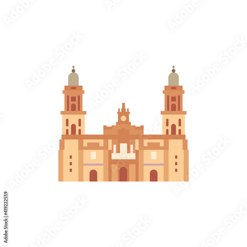 Catedral Metropolitana on white background.