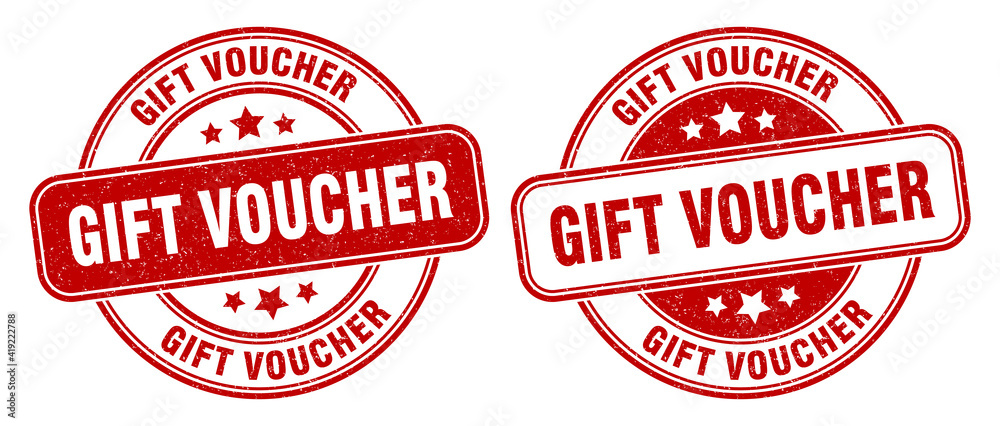 gift voucher stamp. gift voucher label. round grunge sign gift voucher stamp. gift voucher label. round grunge sign