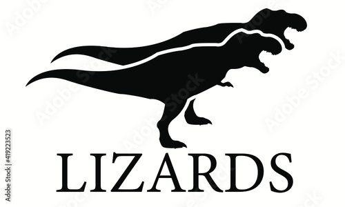 Ancient historical dangerous predatory animal Tyrannosaurus rex