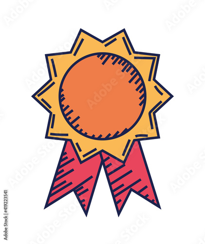 honor medal isolated