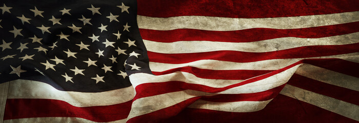 Grunge American flag