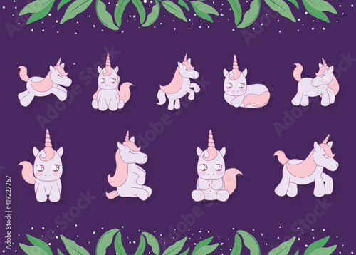 grouped baby unicorns