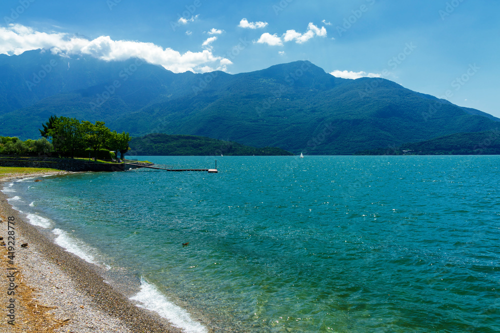 The lake of Como (Lario) at Domaso, Italy The lake of Como (Lario) at Domaso, Italy