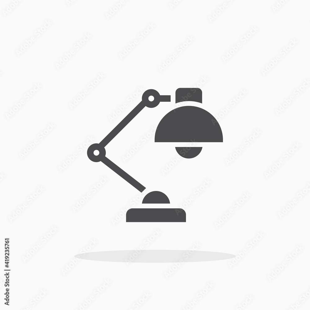 Fototapeta premium Table lamp icon.