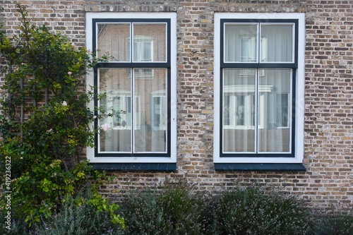 Window on a house in the Netherlands