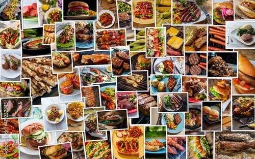 American BBQ Food Collage