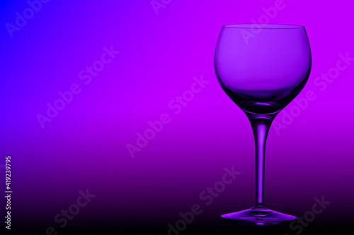 Wine Glass on Purple