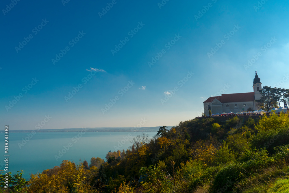 Landscape of the hill of the Tihany Abbey
