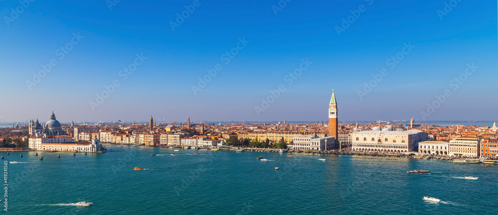 Fototapeta premium Venetian Lagoon from the San Giorgio Maggiore monastery tower