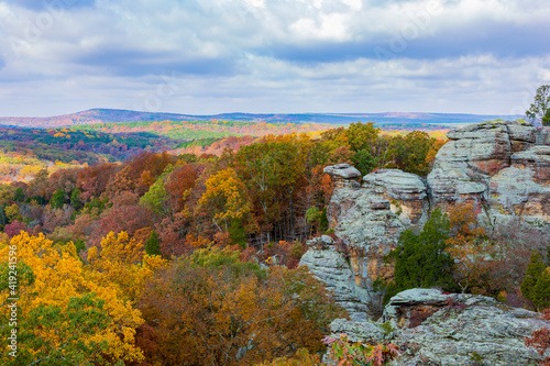 Camel Rock in Garden of the Gods Recreation Area, Shawnee National Forest, Illinois.