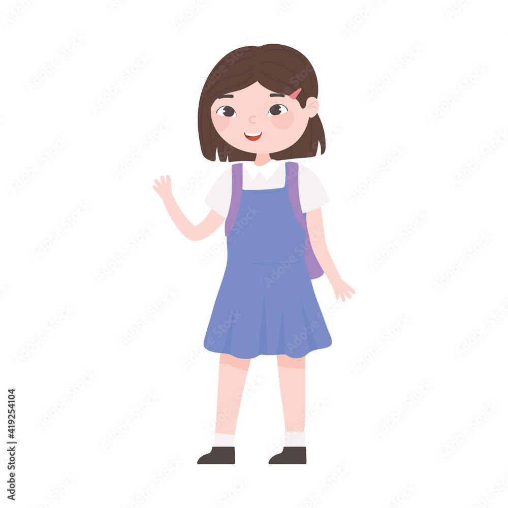 student girl cartoon student girl cartoon