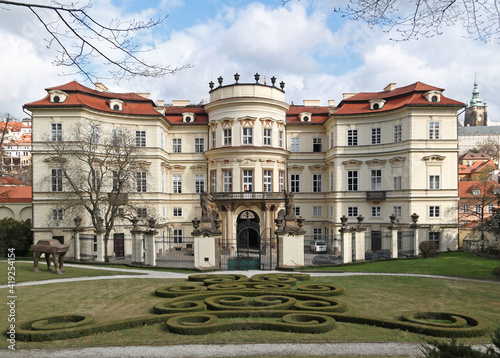 German Embassy In Prague, Back Side With Park