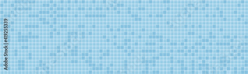 Fotografie, Obraz blue vector mosaic pattern texture background