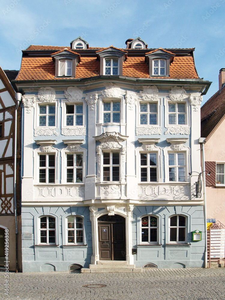 Fototapeta premium Rokoko House In Bad Windsheim, Bavaria, Germany, Europe