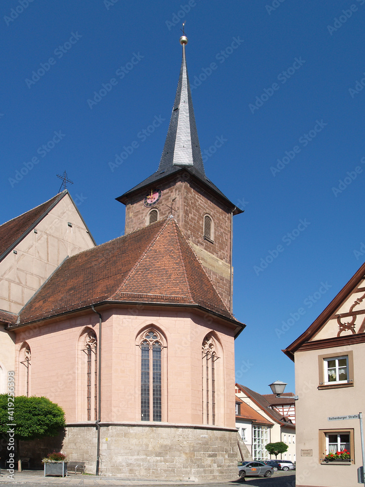 Fototapeta premium Spital Church In Bad Windsheim, Bavaria, Germany, Europe