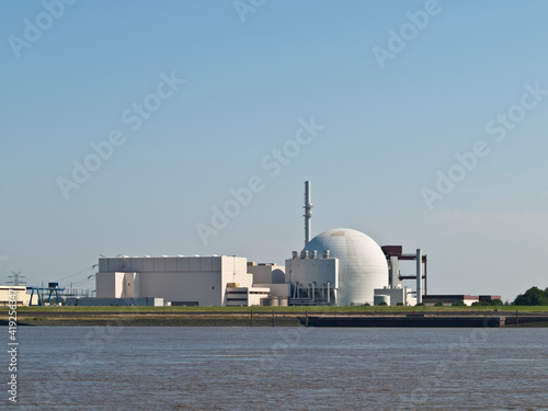 Nuclear Power Plant Brokdorf, Schleswig Holstein, Germany, Europe