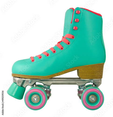 Isolated Retro Roller Skate