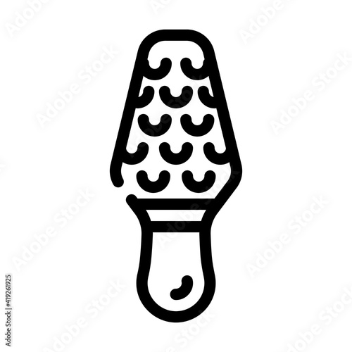 manual callus remover line icon vector illustration