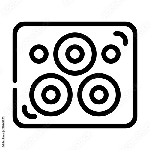 adhesive plasters line icon vector illustration line