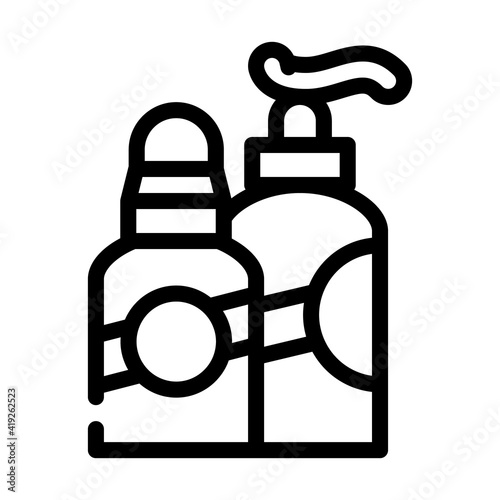 cosmetics callus remover line icon vector illustration