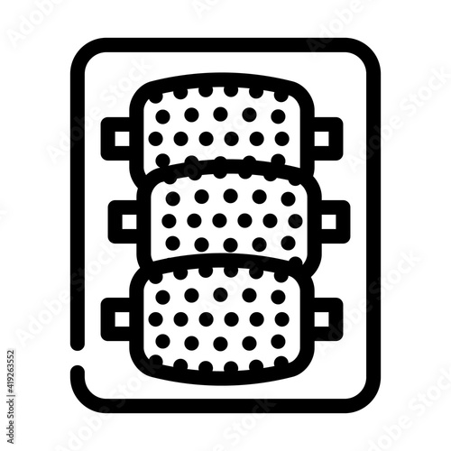nozzles for callus remover line icon vector illustration