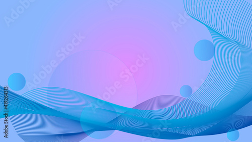 Fototapeta Naklejka Na Ścianę i Meble -  Futuristic colorful background. Gradient geometric banner with blue, purple. Equalizer for music. EPS 10 vector.